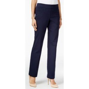 JM Collection Pull-On Slim-Leg Pants